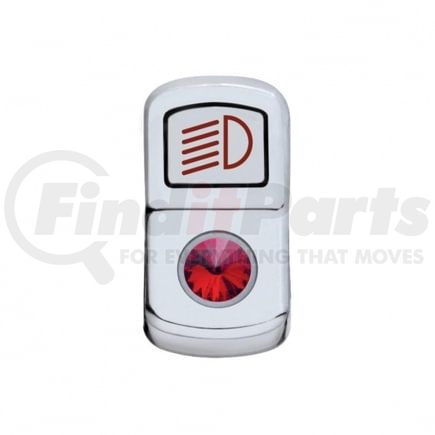 45135 by UNITED PACIFIC - Rocker Switch Cover - "Headlight", with Red Diamond