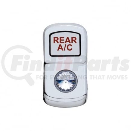 45172 by UNITED PACIFIC - Rocker Switch Cover - "Rear A/C", with Clear Diamond