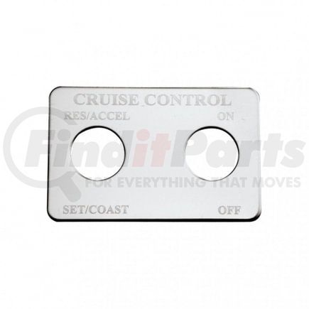 48060 by UNITED PACIFIC - Switch Mounting Plate - Cruise Control, 2 Switches, for Freightliner