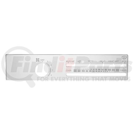 48301 by UNITED PACIFIC - A/C Control Plate - Stainless, for Freightliner