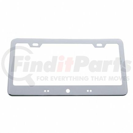 50015B by UNITED PACIFIC - License Plate Frame - Chrome, with LED Light Bar Cut-Out