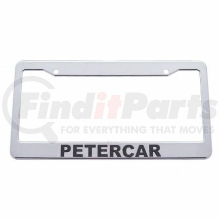 50094 by UNITED PACIFIC - License Plate Frame - Chrome, Plastic, for Petercar