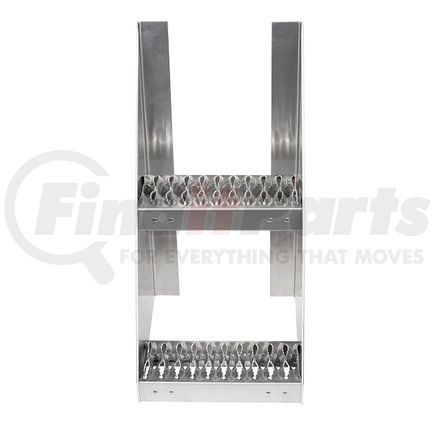 50214 by UNITED PACIFIC - Truck Cab Side Step - 12" x 13" x 24" Aluminum