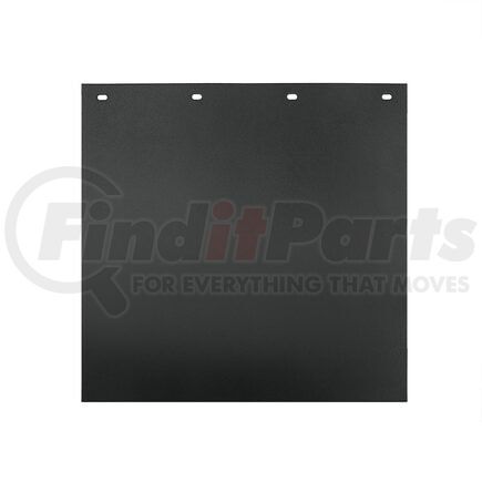 67024 by UNITED PACIFIC - Mud Flap - 24" x 24", Black, Rubber, 1/4" Thick, Ribbed Design