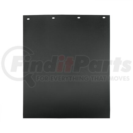 67025 by UNITED PACIFIC - Mud Flap - 24" x 30", Black, Rubber, 1/4" Thick, Ribbed Design