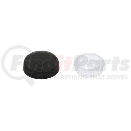 70076B by UNITED PACIFIC - Wheel Nut Cover - Black, Plastic, Snap-On Cap, for #6 and #8 Screw