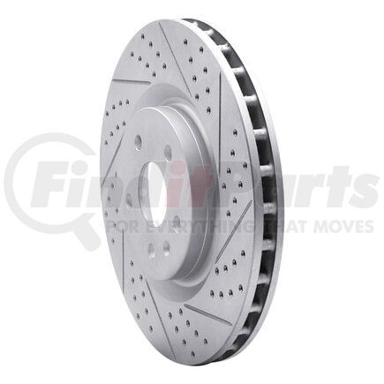 830-45017R by DYNAMIC FRICTION COMPANY - Geoperformance Rotor - Drilled and Slotted