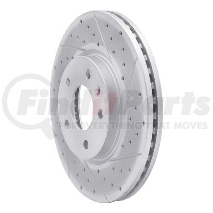 830-45045R by DYNAMIC FRICTION COMPANY - Geoperformance Rotor - Drilled and Slotted