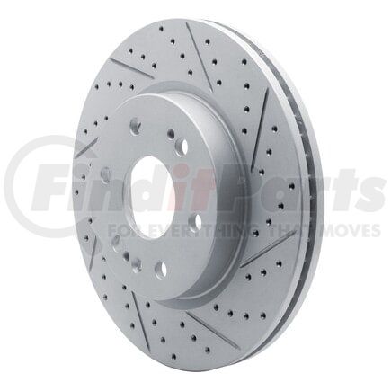 830-47080R by DYNAMIC FRICTION COMPANY - Geoperformance Rotor - Drilled and Slotted