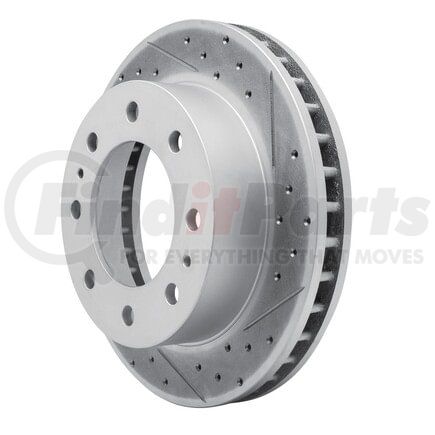 830-48038R by DYNAMIC FRICTION COMPANY - Geoperformance Rotor - Drilled and Slotted