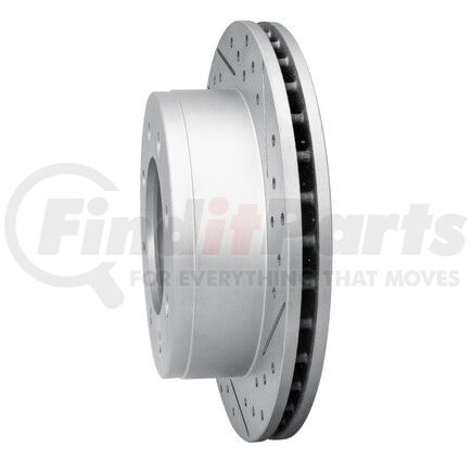 830-48040R by DYNAMIC FRICTION COMPANY - Geoperformance Rotor - Drilled and Slotted