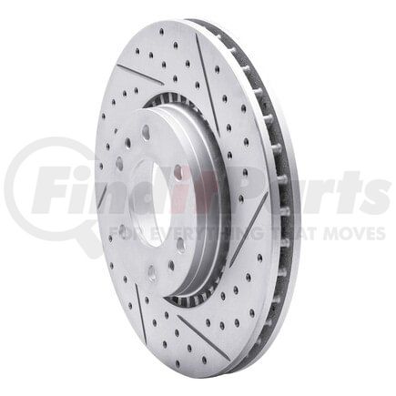 830-48046R by DYNAMIC FRICTION COMPANY - Geoperformance Rotor - Drilled and Slotted