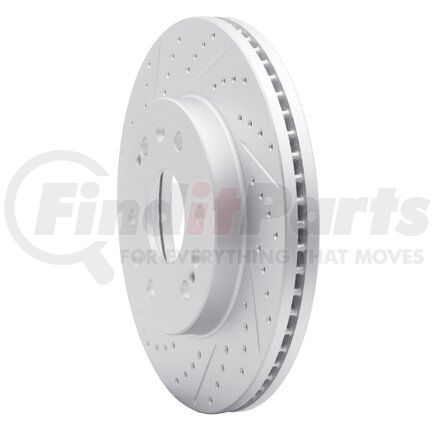 830-48050L by DYNAMIC FRICTION COMPANY - Geoperformance Rotor - Drilled and Slotted