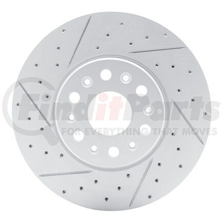 830-48090L by DYNAMIC FRICTION COMPANY - Geoperformance Rotor - Drilled and Slotted