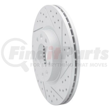 830-54059R by DYNAMIC FRICTION COMPANY - Geoperformance Rotor - Drilled and Slotted