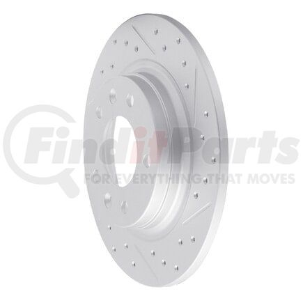 830-54064R by DYNAMIC FRICTION COMPANY - Geoperformance Rotor - Drilled and Slotted