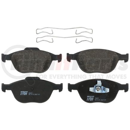 TRH0970 by TRW - TRW PREMIUM BRAKING - METALLIC BRAKE PAD SET - TRH0970