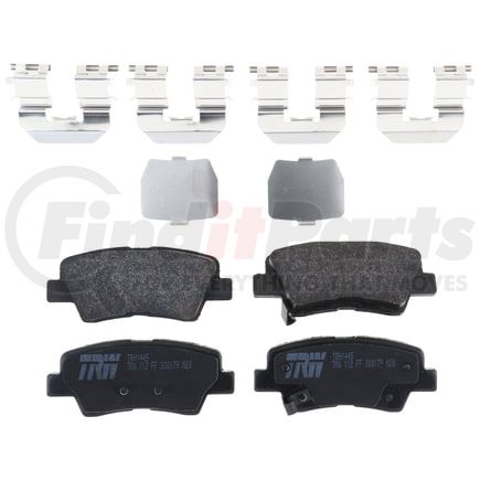 TRH1445 by TRW - TRW PREMIUM BRAKING - METALLIC BRAKE PAD SET - TRH1445