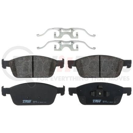 TRH1645 by TRW - TRW PREMIUM BRAKING - METALLIC BRAKE PAD SET - TRH1645