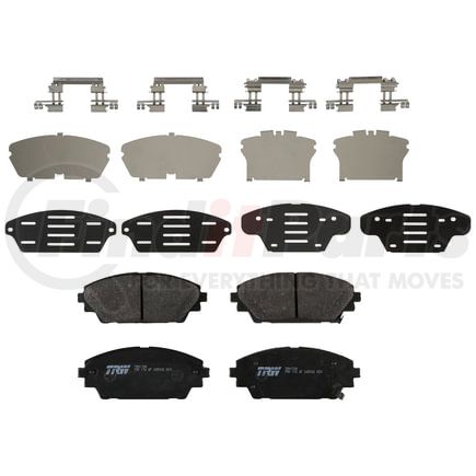 TRH1728 by TRW - TRW PREMIUM BRAKING - METALLIC BRAKE PAD SET - TRH1728
