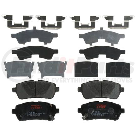 TRW TXC1454 Disc Brake Pad Set TRW PREMIUM BRAKING - CERAMIC BRAKE PAD SET - TXC1454
