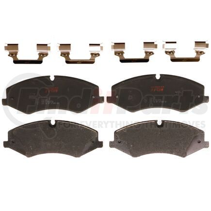 TXH1425 by TRW - TRW PREMIUM BRAKING - METALLIC BRAKE PAD SET - TXH1425