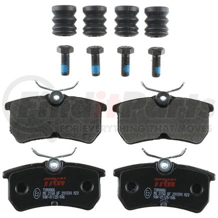 TXM0886 by TRW - TRW PREMIUM BRAKING - METALLIC BRAKE PAD SET - TXM0886