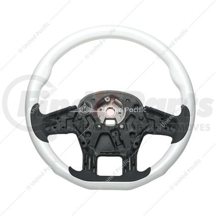 88343 by UNITED PACIFIC - Steering Wheel - 18 " dia., Pearl White, Wood, fits 2012-2021 Peterbilt 579