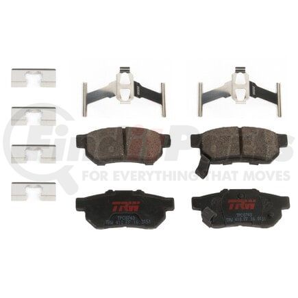 TPC0743 by TRW - Disc Brake Pad Set