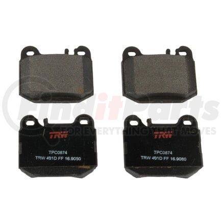 TPC0874 by TRW - Disc Brake Pad Set
