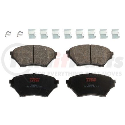 TPC0890 by TRW - Disc Brake Pad Set - New, Front, Use For 2001-2005 Mazda Miata