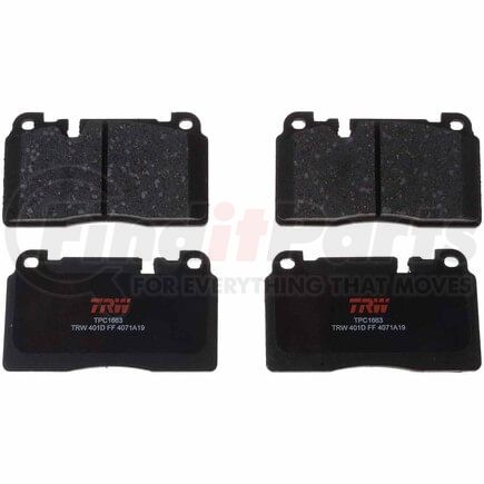 TPC1663 by TRW - Disc Brake Pad Set