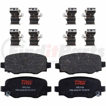 TPC1734 by TRW - Disc Brake Pad Set