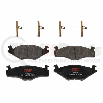 TPM0280 by TRW - Disc Brake Pad Set