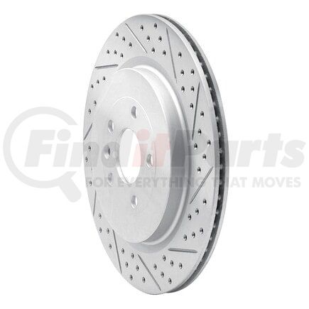 830-54222R by DYNAMIC FRICTION COMPANY - Geoperformance Rotor - Drilled and Slotted