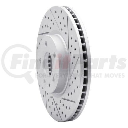 830-54259R by DYNAMIC FRICTION COMPANY - Geoperformance Rotor - Drilled and Slotted
