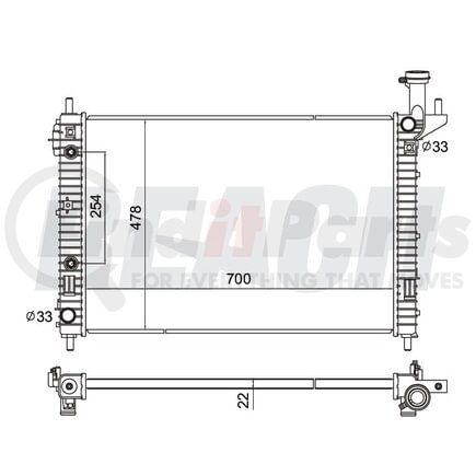 41-13007 by REACH COOLING - Radiator