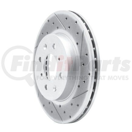 830-59038R by DYNAMIC FRICTION COMPANY - Geoperformance Rotor - Drilled and Slotted