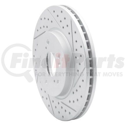 830-59055R by DYNAMIC FRICTION COMPANY - Geoperformance Rotor - Drilled and Slotted