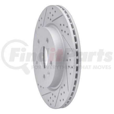 830-65024L by DYNAMIC FRICTION COMPANY - Geoperformance Rotor - Drilled and Slotted