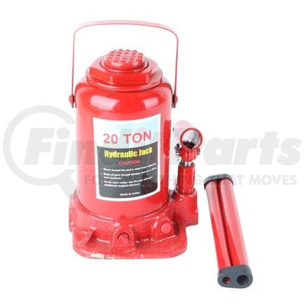 23715 by AMERICAN CHROME - Floor Jack - 20-Ton ‘Low-Boy‘ Hydraulic Bottle Jack with 2-Piece Handle