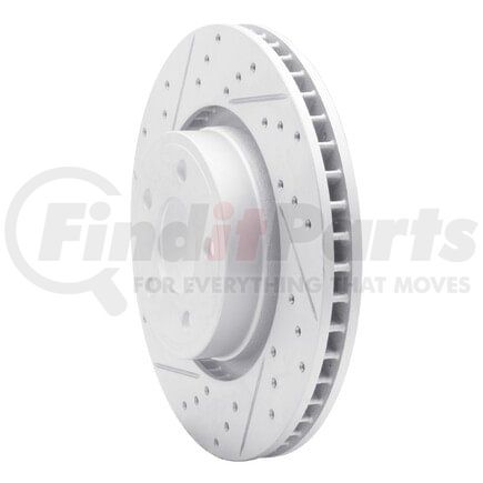 830-54077L by DYNAMIC FRICTION COMPANY - Geoperformance Rotor - Drilled and Slotted