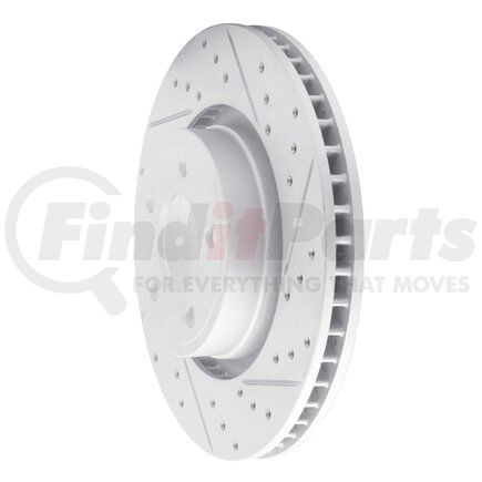 830-54077R by DYNAMIC FRICTION COMPANY - Geoperformance Rotor - Drilled and Slotted