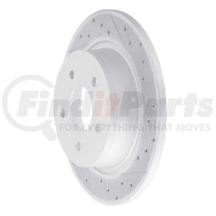 830-54093R by DYNAMIC FRICTION COMPANY - Geoperformance Rotor - Drilled and Slotted