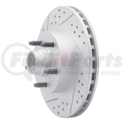 830-54141L by DYNAMIC FRICTION COMPANY - Geoperformance Rotor - Drilled and Slotted