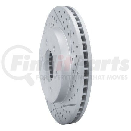 830-54186R by DYNAMIC FRICTION COMPANY - Geoperformance Rotor - Drilled and Slotted