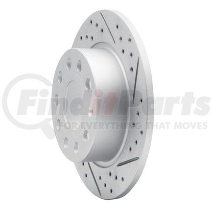 830-74033R by DYNAMIC FRICTION COMPANY - Geoperformance Rotor - Drilled and Slotted