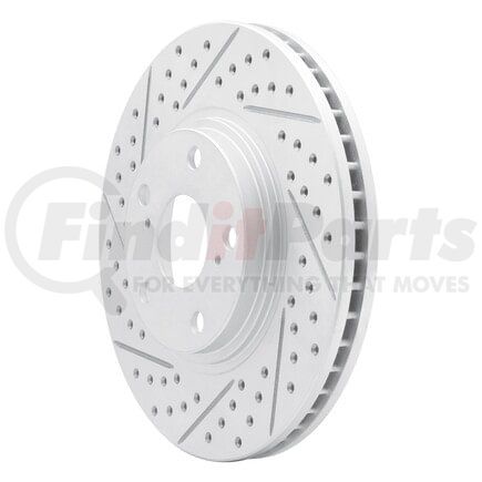 830-76055L by DYNAMIC FRICTION COMPANY - Geoperformance Rotor - Drilled and Slotted