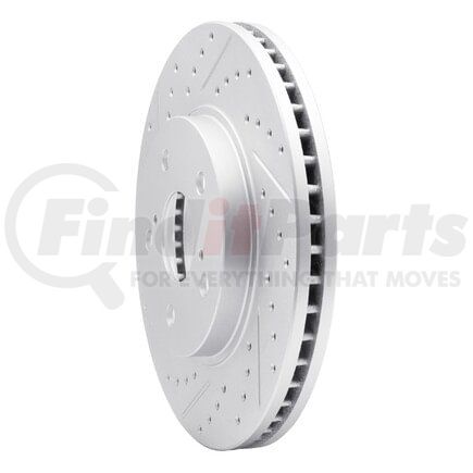 830-76075L by DYNAMIC FRICTION COMPANY - Geoperformance Rotor - Drilled and Slotted