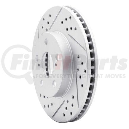 830-76087L by DYNAMIC FRICTION COMPANY - Geoperformance Rotor - Drilled and Slotted